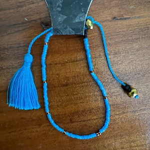 🌿4/$35🌿 NWT‎ SUSILA Blue Beaded Tassel Bracelet